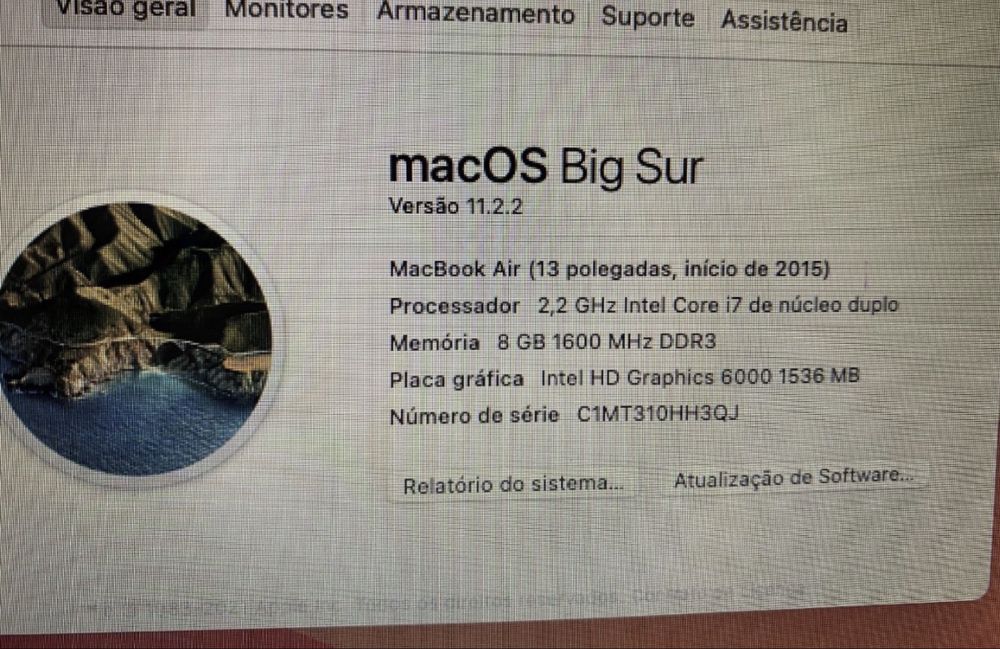 MacBook Air 13 I7 (8gb/256gb)