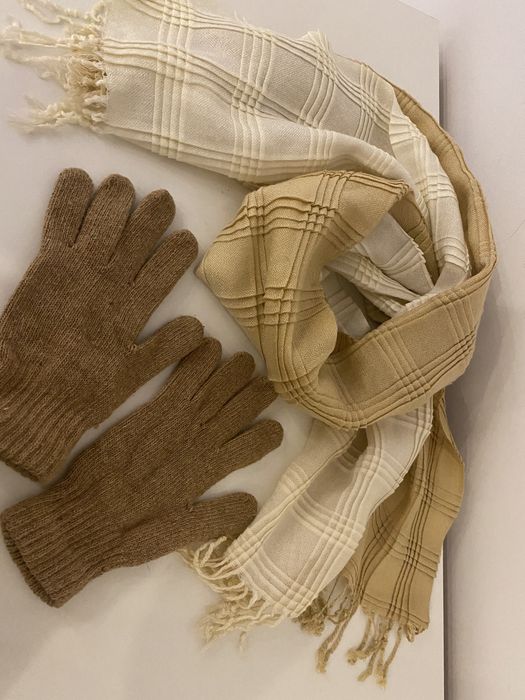 Szalik i rękawiczki komplet