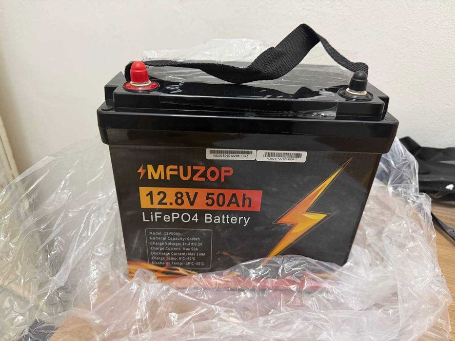 Акумулятор LiFePO4 DATOUBOSS 12.8V 100Ah 1.28kWh (12V, Smart BMS, IP67)Аккумулятор. В наличии 50, 100, 200, 300 ампер. 2026 год.