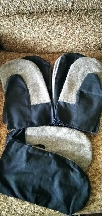 Рукавицы рабочие, брезентовые и войлочные