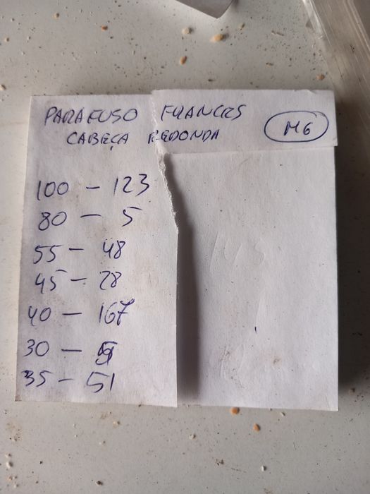 Parafuso francês cabeça redonda M6