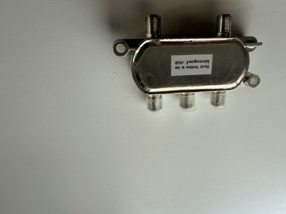 Kabel antenowy Televes T-100, DSE dc bloker, AXING sumator SWE 30-01