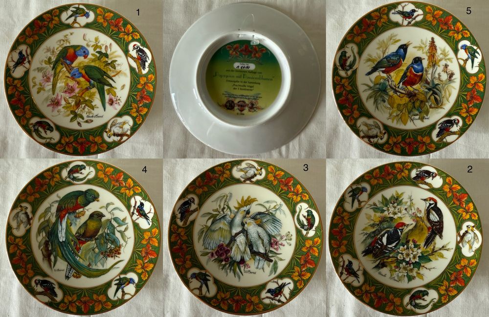 Вінтажні настінні панно тарілки Ursula Band