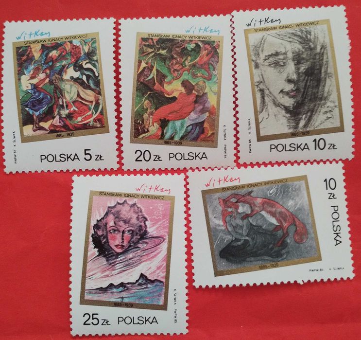 Zestaw znaczków pocztowych