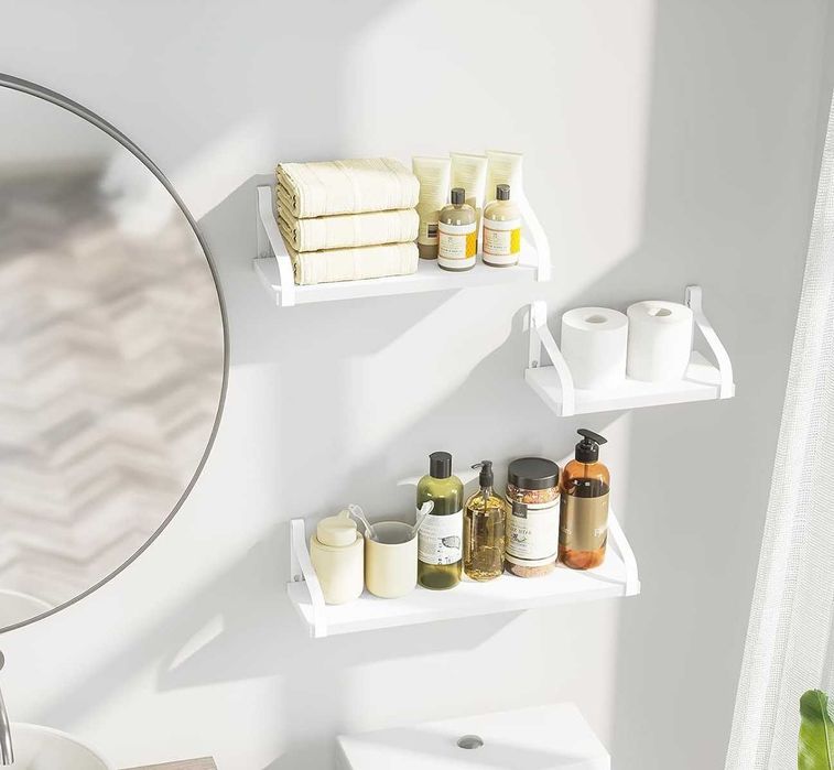 Nowe półki ścienne / półka / 3 szt / 23, 33, 43cm / białe !1751!