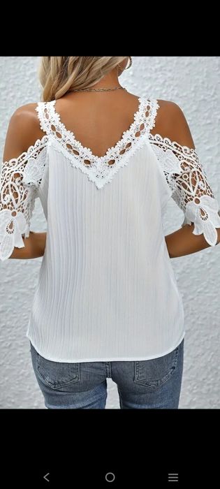 NOWA bluzka z odkrytymi ramionami. "Hiszpanka".