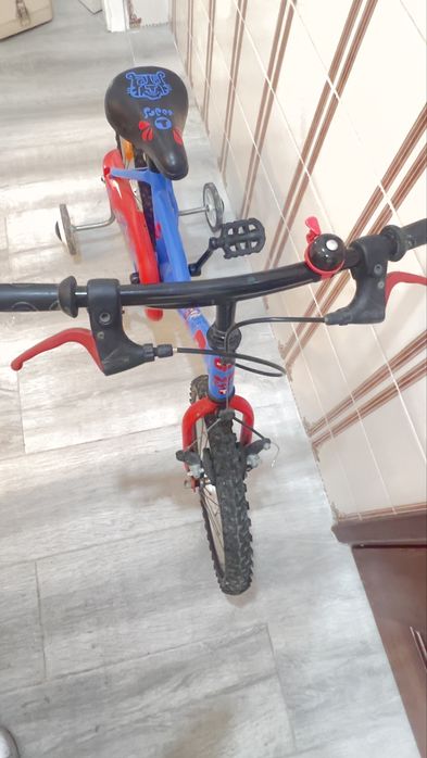 Bicicleta Infantil 16 Btwin Azul e Vermelho