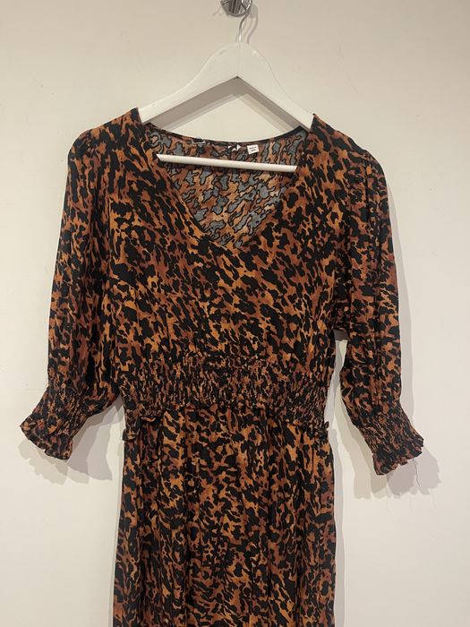 Sukienka, midi, panterka , rozm L