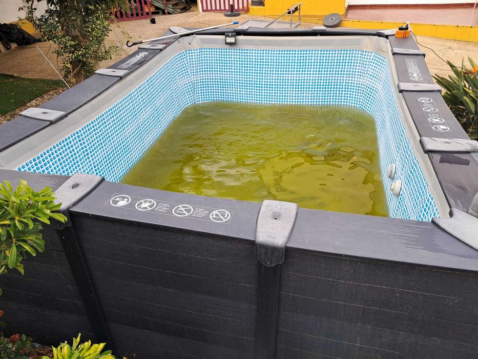 Piscina Desmontavel Intex Graphite Gray Panel