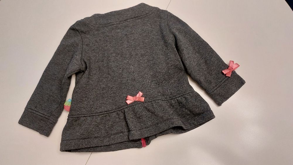 86 COCODRILLLO piękna kurteczka ciepła marynarka bluza szara różowe