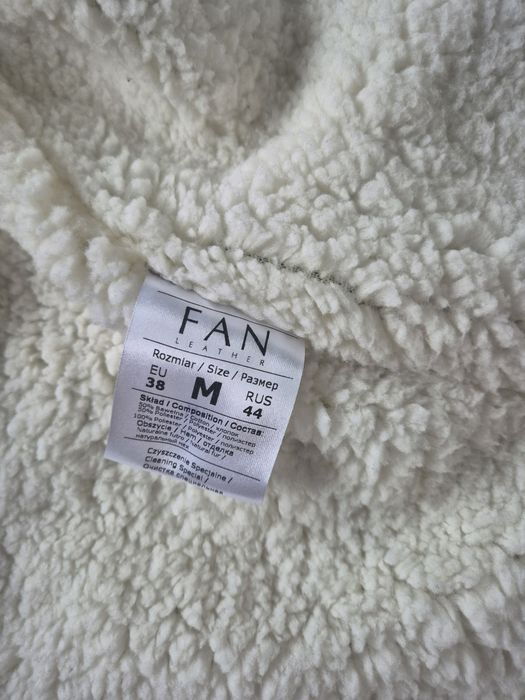 Szara parka/kurtka M  z kapturem FAN LEATHER
