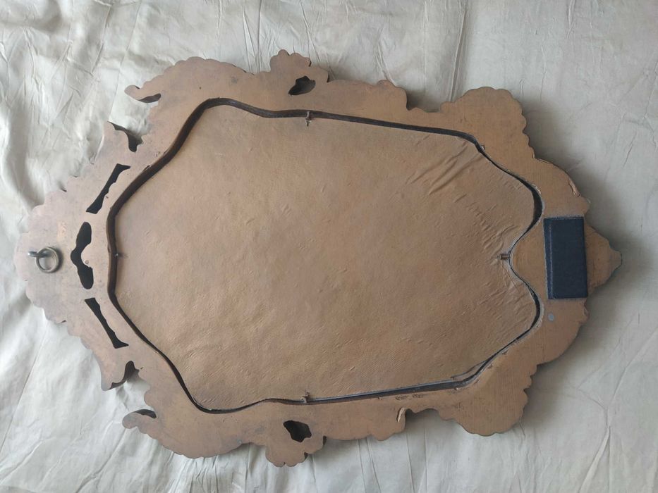 Espelho moldura dourada