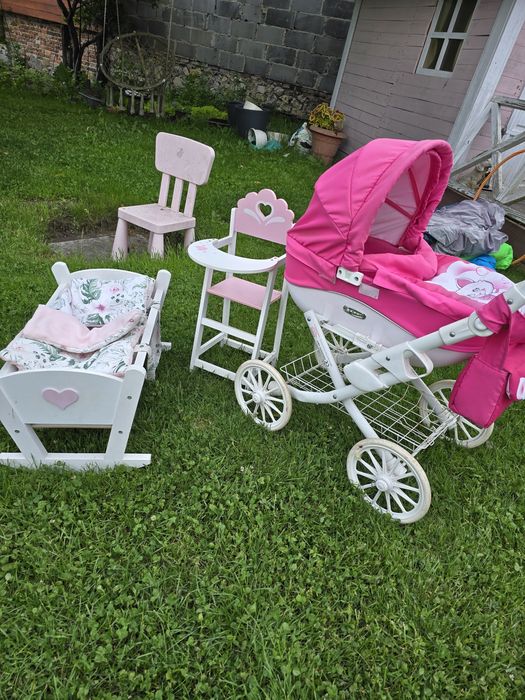 Zabawki wózek kołyska karetka barbie  zestaw