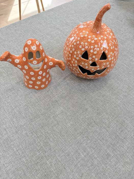 Ceramika Bolesławiec lampion duszek