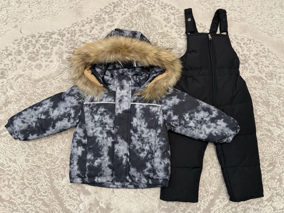 Дитячий зимовий костюм комбінезон для хлопчика на пуху 120