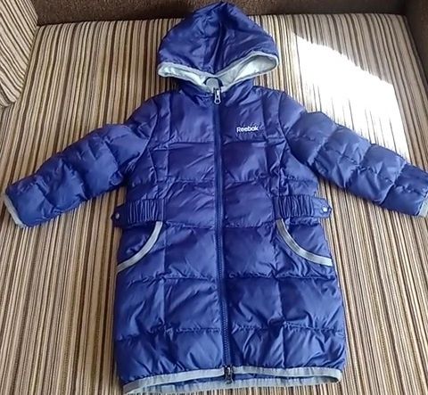Пуховик Reebok на дівчинку