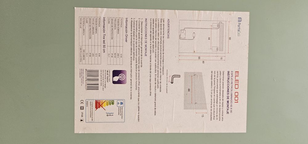 Espelho com iluminação