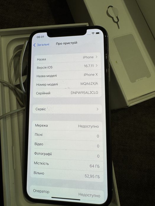 Apple iphone X 64gb