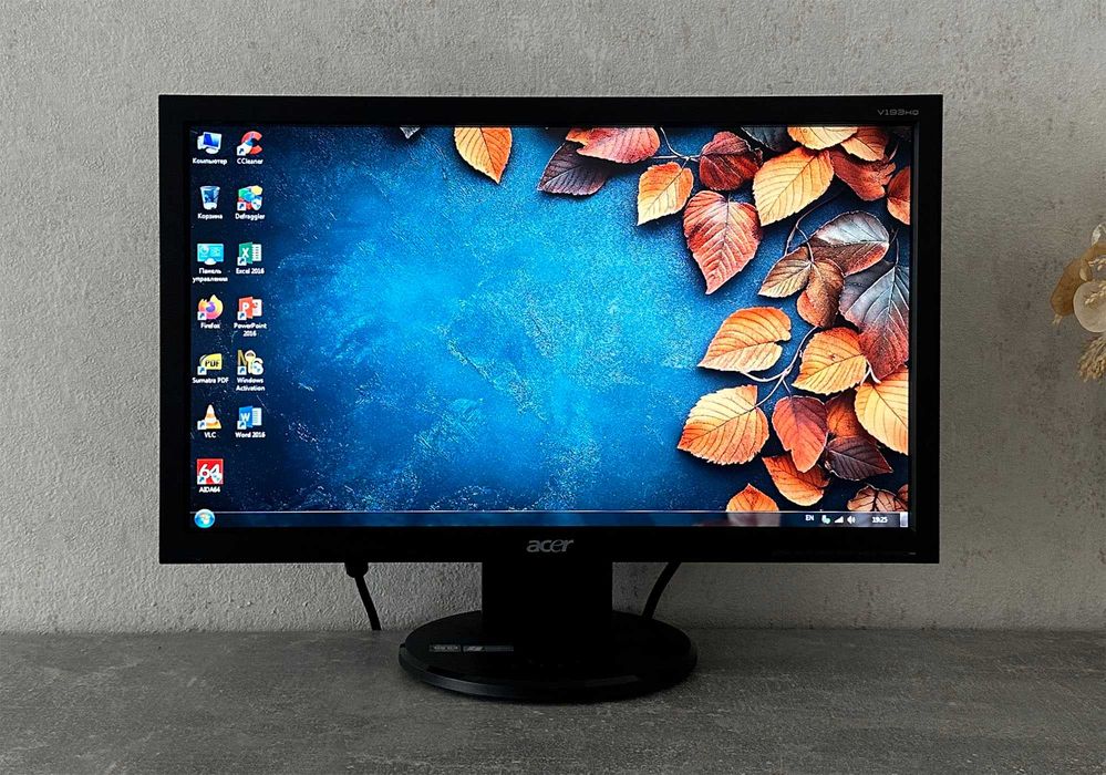 Монітор Acer V193HQ (19" TN / 1366 × 768 / VGA)