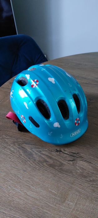 Kask rowerowy dziecięcy Abus Smiley 2.0 Turquoise Sailor