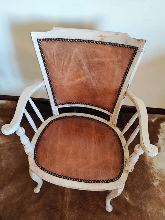 Cadeira costureirinha estilo Sabby chic- 1930