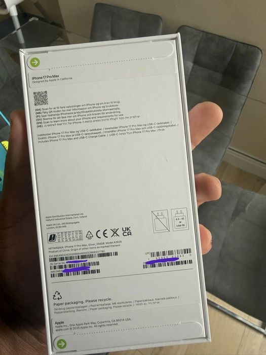 Iphone 17 Pro Max 256GB NOVO