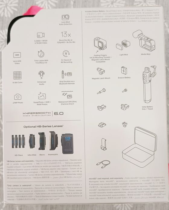 Go pro 13 Hero black creator edition, NOVA-Selada