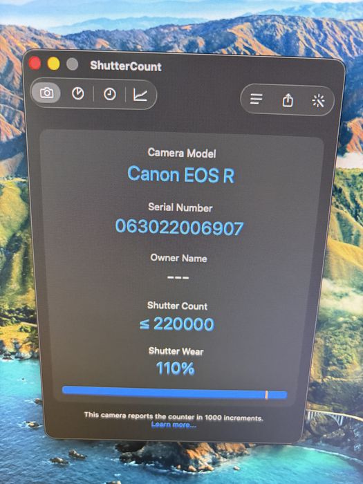 Canon Eos R 220k