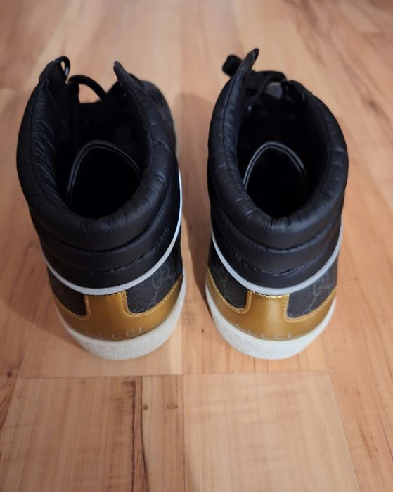 Nowe męskie sneakersy GUCCI gg supreme high top rozmiar 9.5 43.5 EUR