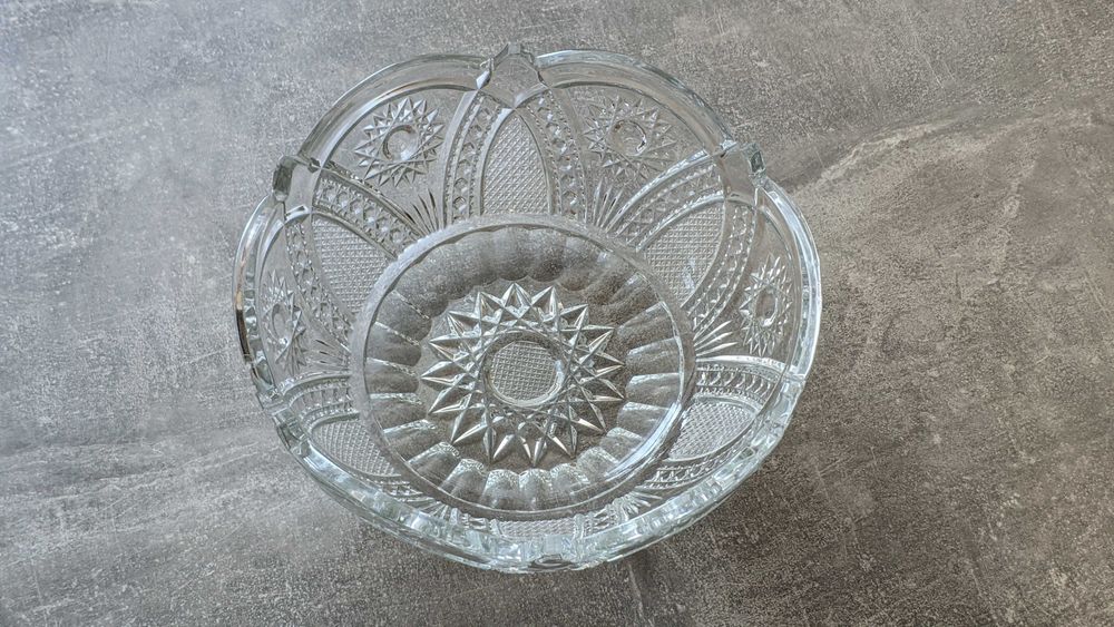 Большая салатница из хрусталя (Bohemia) Велика салатниця із кришталю