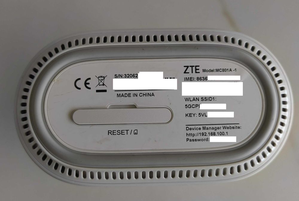 Router 5G ZTE CPE MC801A - Net a alta velocidade mesmo sem fibra!