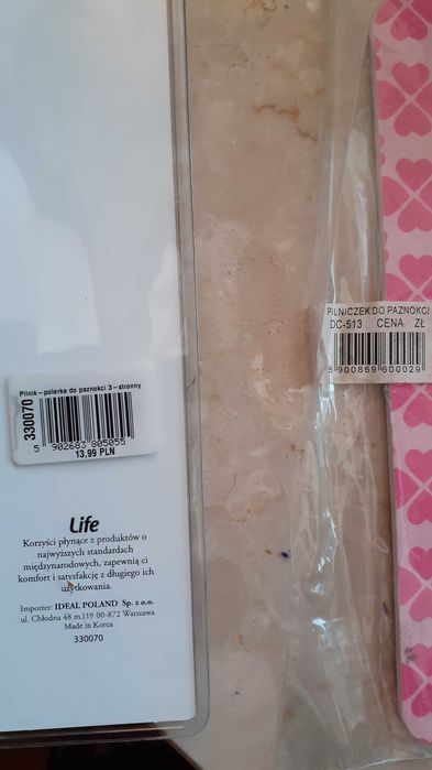 dwa nowe pilniczki do paznokci na prezent
