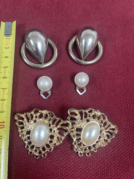 Stare Duże Klipsy z Prl