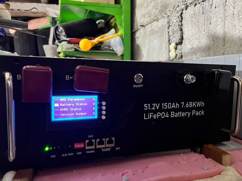 Акамулятор LiFePO4  7.68кВт·год / 48V / 150А 16S Літійзалізофосфатний