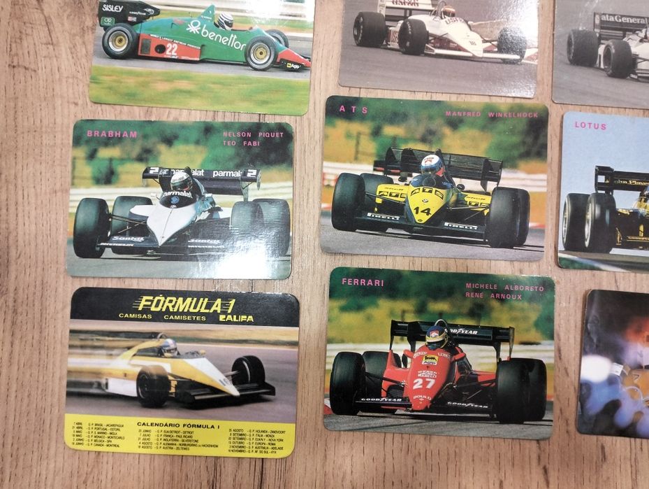 Antigos calendários F1
