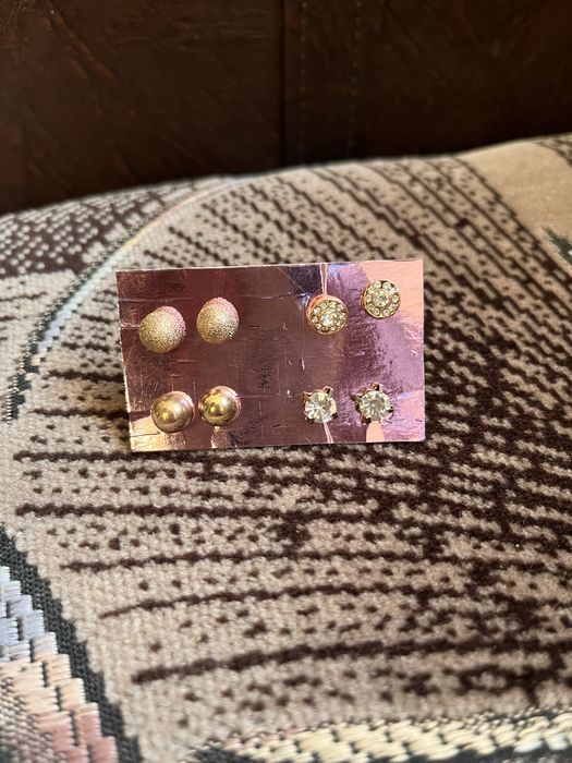 Набір золотих сережок