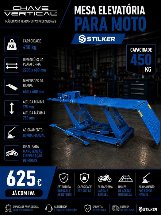 Mesa Elevatória para Moto STILKER 450kg LL29