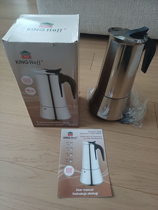 Kawiarka KINGHOFF KH-1047 Srebrny 300 ml