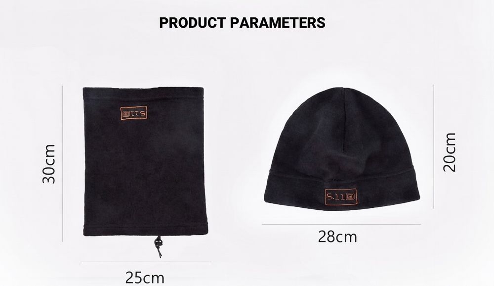 Тактичний флісовий комплект шапка + баф / балаклава 5.11 tactical