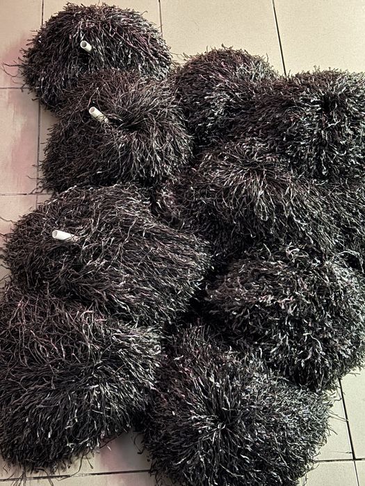 Pompon cheerleaderka czarny / dostępne 10 szt