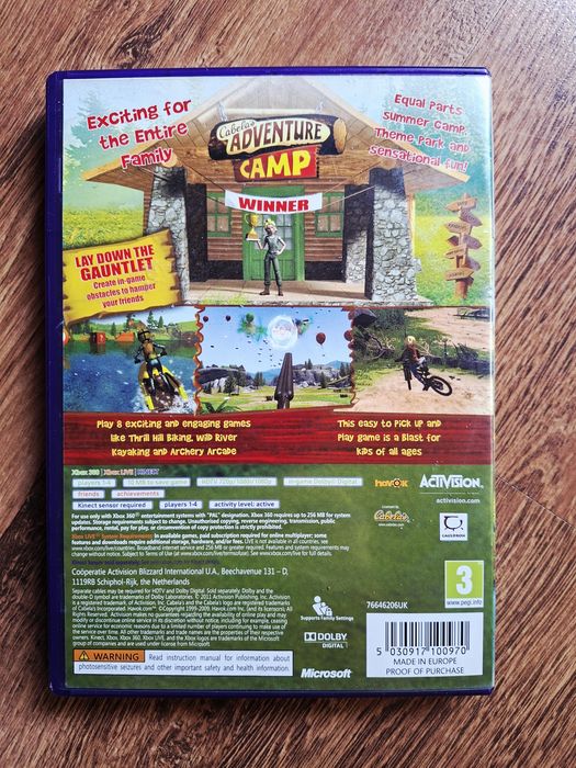 Cabela's Adventure Camp Kinect XboX 360