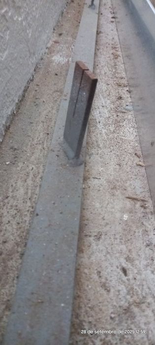 Calha para portão de correr