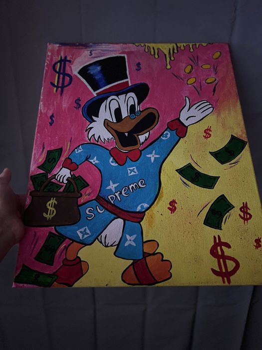 Авторська pop-art картина SCROOGE MINDSET - символ грошей, успіху