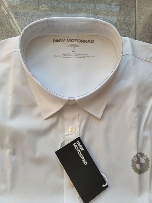 Koszula męska biała bmw motorrad Nowa 3XL