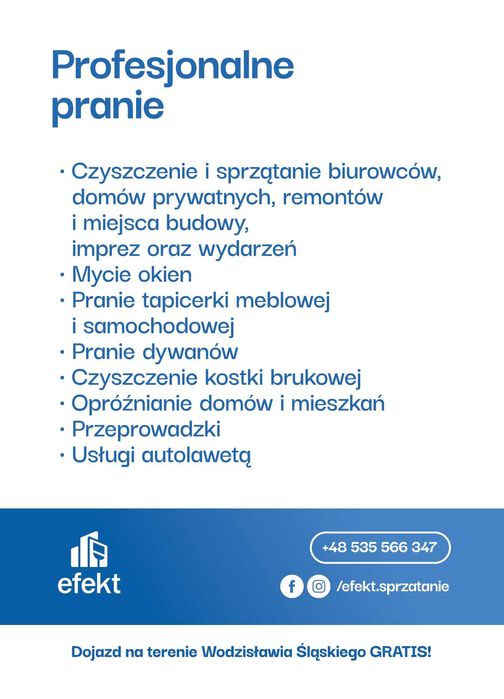 Sprzątanie biur,prywatnych domów itd..