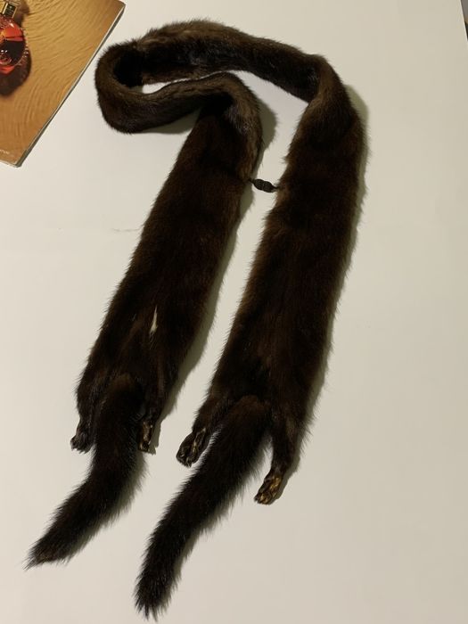 Хутро норки комірець