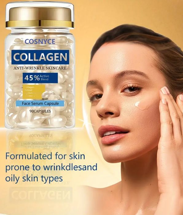 Тональний крем кушон зі спонжем, крем проти зморшок ботокс колаген