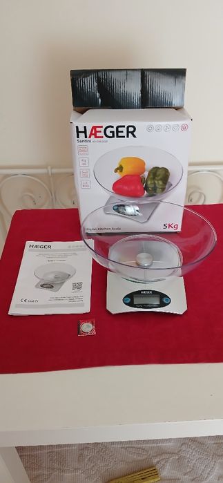 Balança de cozinha Haeger Santini, embalada