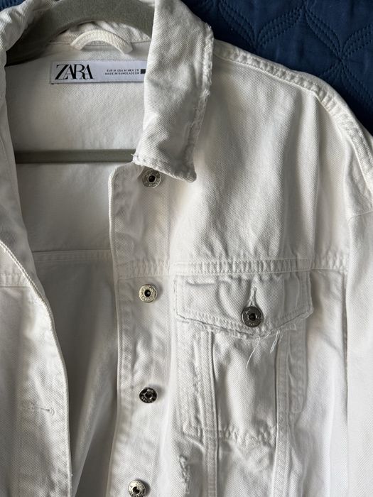 Білий джинсовий піджак Zara, р. М, дуже гарний стан