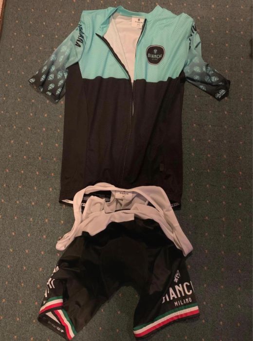 Komplet kolarski męski  Bianchi i skarpety